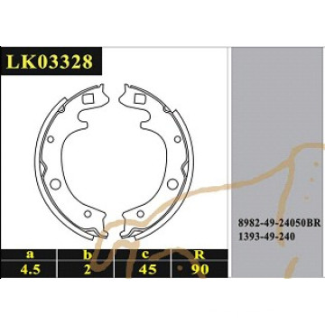 Hochwertige Bremsbacke (K3328) für Mazda